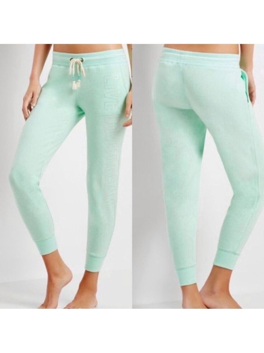 Live Love Dream Joggers XL Mint Green